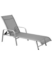 Szary nowoczesny regulowany leżak - Nappy w sklepie Edinos.pl