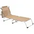 Leżak beżowy do ogrodu Lull