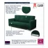  Sofa rozkładana ciemnozielona Hubb
