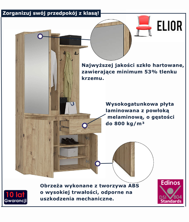 Garderoba dab artisan Blex