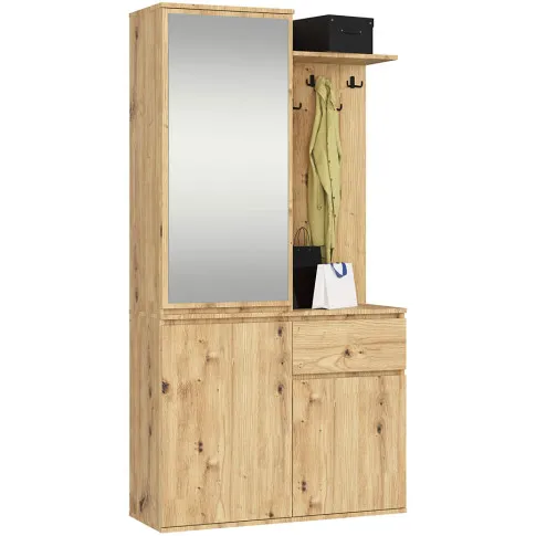 Garderoba nowoczesna na korytarz dąb artisan Blex