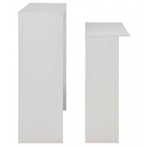 Szczegółowe zdjęcie nr 8 produktu Biały stół barowy Alexander 2X