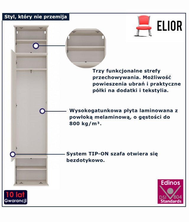 Szafa garderoba do holu  Kalga 2X