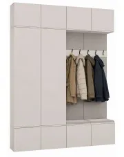 Zestaw kaszmirowych szaf do przedpokoju - Texi 8X w sklepie Edinos.pl