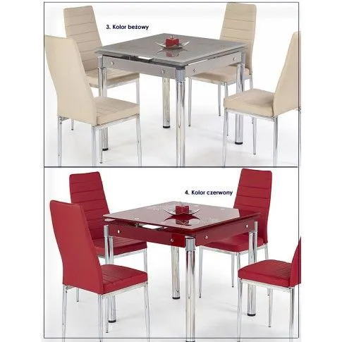 Szczegółowe zdjęcie nr 5 produktu Rozkładany stół Foksis - pomarańczowy