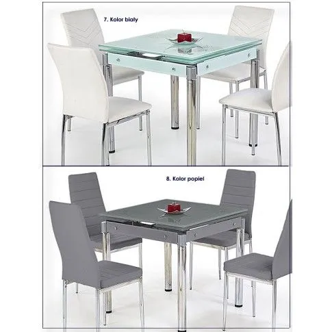 Szczegółowe zdjęcie nr 7 produktu Rozkładany stół Foksis - pomarańczowy