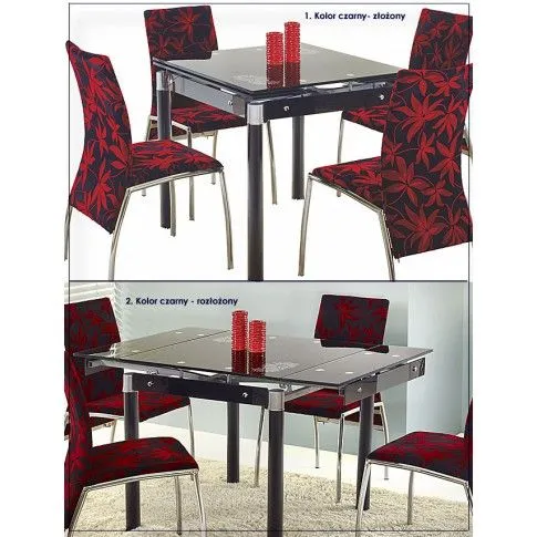 Szczegółowe zdjęcie nr 4 produktu Rozkładany stół Foksis - pomarańczowy