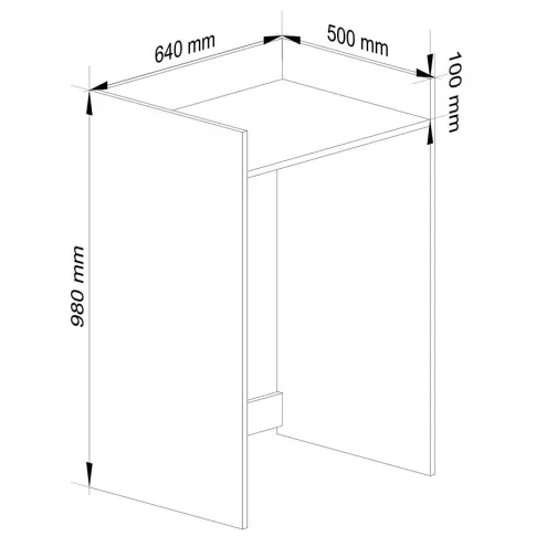 Wymiary szafki łazienkowej czarnej Roka