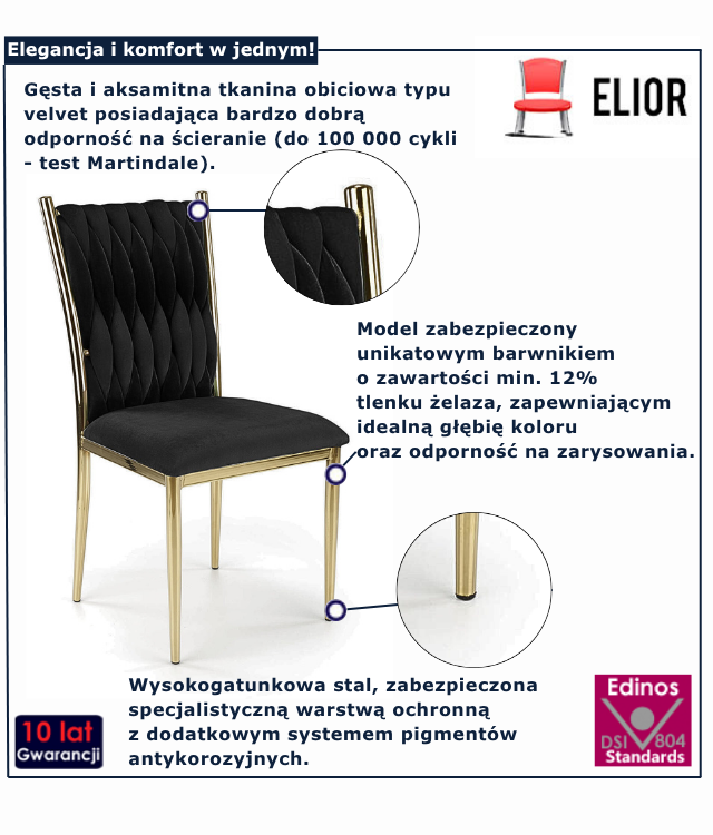 Krzesło czarne Hush