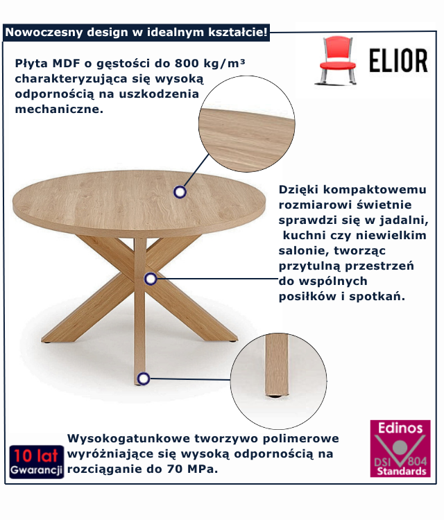 Stół okrągły Omni