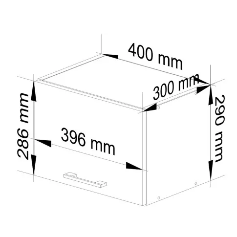 Wymiary szafki białej Vivienne 40 cm 7X