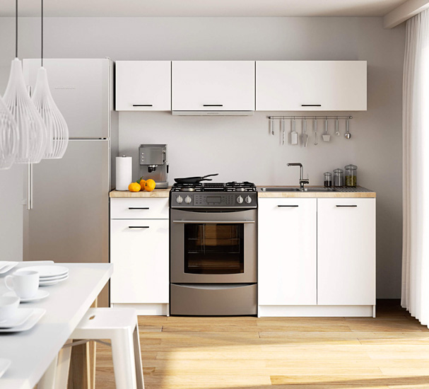 Wizualizacja wnętrza z meblami kuchennymi Tereza