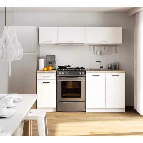 Zdjęcie biała szafka kuchenna uchylna 80 cm - Vivienne 18X | Edinos.pl