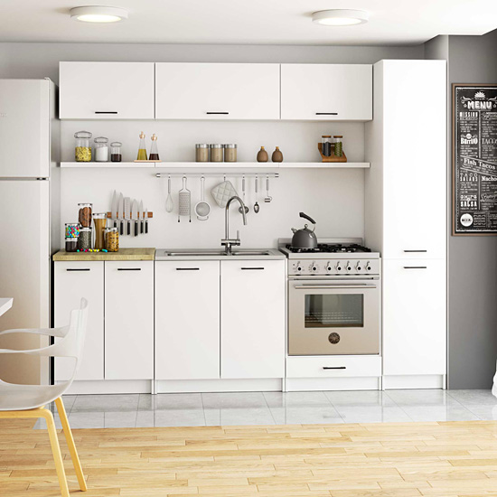 Wizualizacja wnętrza z meblami kuchennymi Tereza