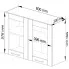 Wymiary białej szafki kuchennej Vivienne 20x