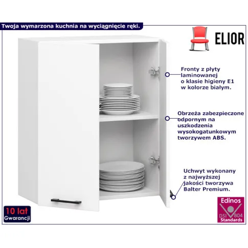 Biała szafka górna 60 cm Vivienne 16X