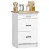 Biała dolna szafka kuchenna z szufladami 40 cm - Vivienne 10X