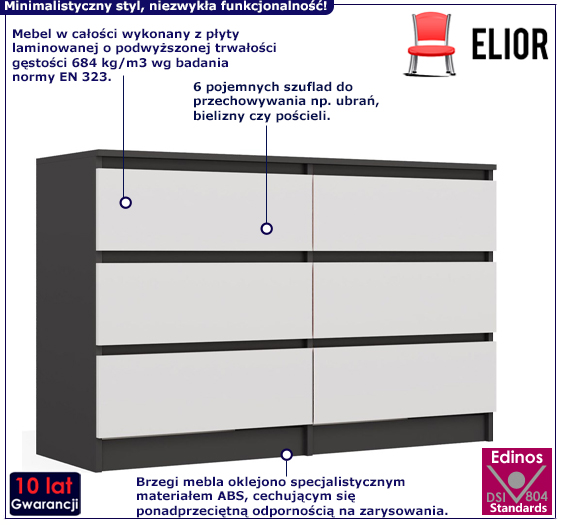 Komoda do salonu, sypialni Nala kaszmir