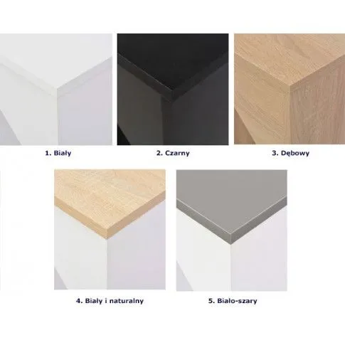 Szczegółowe zdjęcie nr 4 produktu Stolik barowy Meridan z ruchomym regałem – biały i naturalny