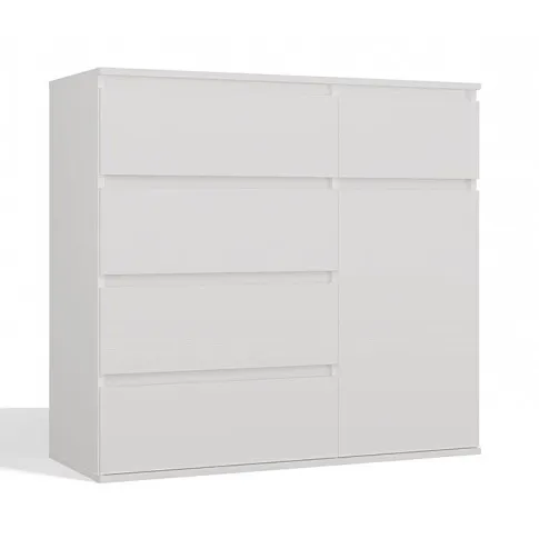 nowoczesna biala komoda Promesos 4X