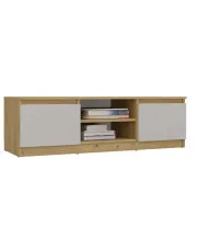 Szafka RTV pod telewiozor 120 cm dąb artisan + kaszmir - Amida 2X w sklepie Edinos.pl