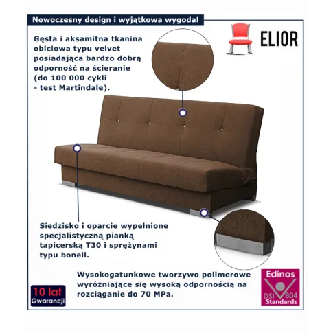  Sofa jasnobrązowa  Chivy