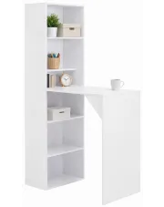 Stolik barowy z szafką Pastels – biały w sklepie Edinos.pl