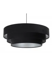 Czarno-srebrna potrójna lampa wisząca - S438-LEN w sklepie Edinos.pl