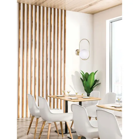 Fotografia Nowoczesny kinkiet metalowy do salonu mosiądz - K060-Simmons z kategorii Kinkiety