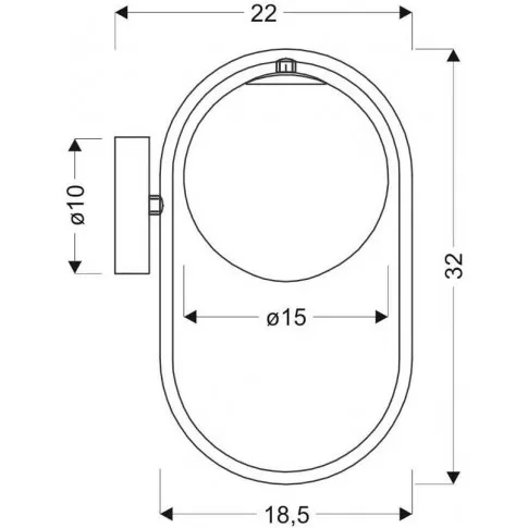 Zdjęcie metalowy kinkiet ze szklanym kloszem J607-Jarina | Edinos.pl