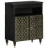 Zdjęcie produktu Czarna dwudrzwiowa szafka z drewna mango - Rebex 9X.