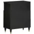 Szczegółowe zdjęcie nr 5 produktu Czarna dwudrzwiowa szafka z drewna mango - Rebex 9X