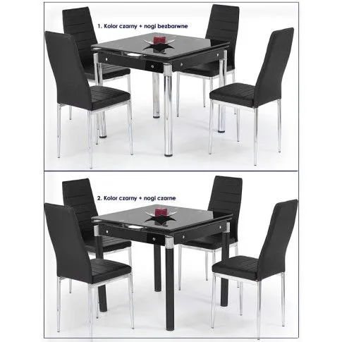 Zdjęcie popielaty rozkładany stół Foksis kwadrat | Edinos.pl