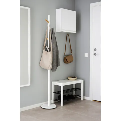 Wizualizacja wieszaka białego na ubrania Flik