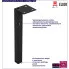 Fotografia Komplet 4 metalowych nóżek do szafki wiszącej 20 cm - Onellia 12X z kategorii Łazienka