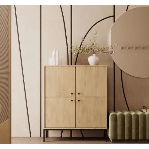 Salon z komodą Urisso 3X dąb cremona