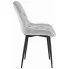 Srebrnoszare krzesło metalowe Feda