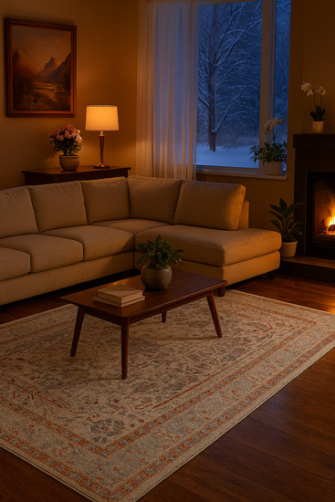 Czerwony dywan do salonu Sarota 5X