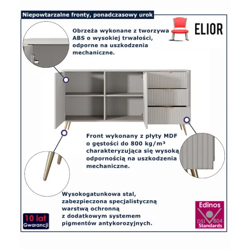 Komoda  na nóżkach Nook 5X