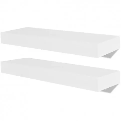 Fotografia Wiszące półki na książki/DVD, białe z kategorii Półki ścienne