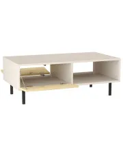 Nowoczesny stolik kawowy na nóżkach kaszmir + dąb artisan - Liosso 5X w sklepie Edinos.pl