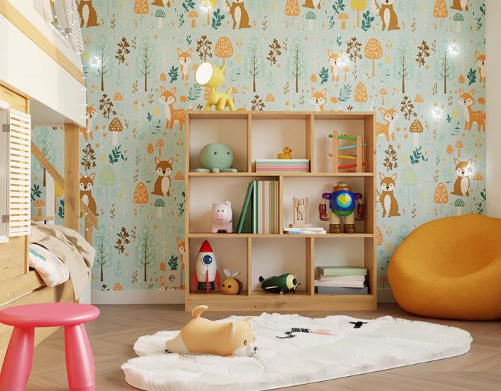 stylowa półka biała Amira