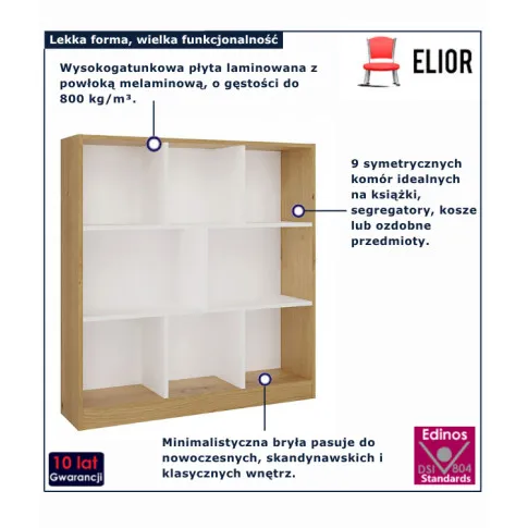 kinfografika regalu dab artisan   biały Rever
