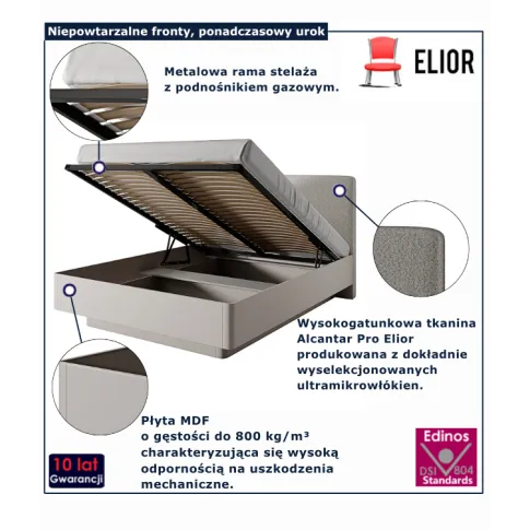 Łóżko w kolorze beż Nook 12X