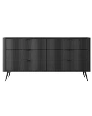 Czarna  komoda z szufladami - Nook 4X w sklepie Edinos.pl
