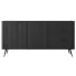Czarna nowoczesna komoda na nóżkach - Nook 5X