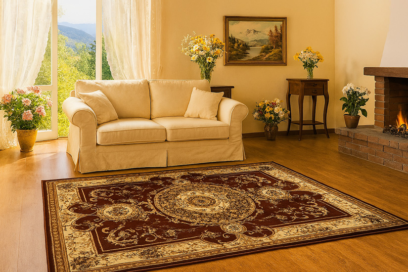 Klasyczny dywan ze wzorami Wirola 3X