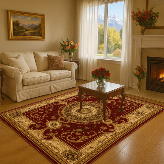 Klasyczny dywan ze wzorami Wirola 3X