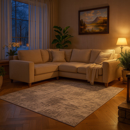 Szary dywan Nistar 4X