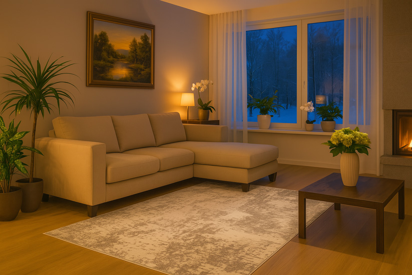 Szary dywan Nistar 3X